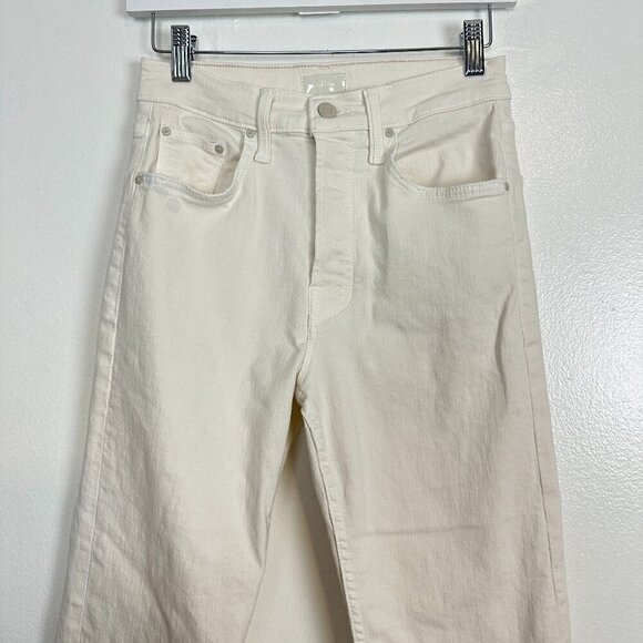 MOTHER The Tomcat High Waisted Jeans in Wash Cream Puffs Size US 26 - Picture 5 of 14